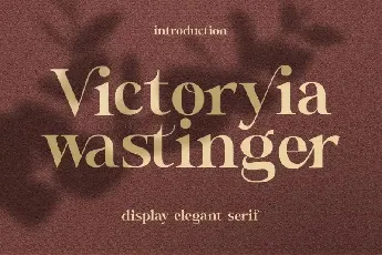 Wastinger Serif font