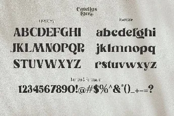 Catellos Powerful Serif font