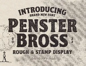 Penster Bross font