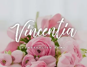 Vincentia Handstylish Free font