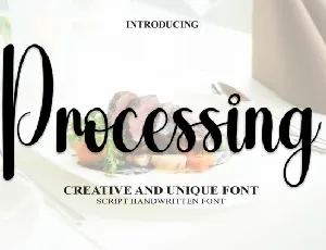 Processing Script font