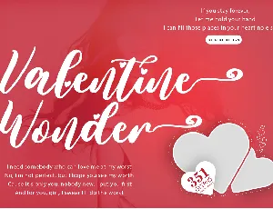 Valentine Wonder font