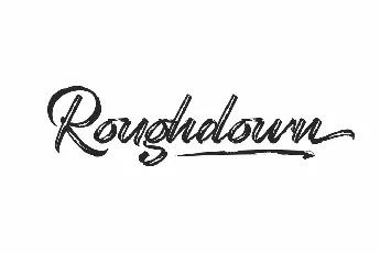 Roughdown Demo font