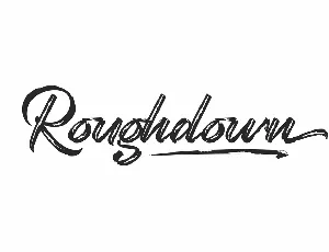 Roughdown Demo font