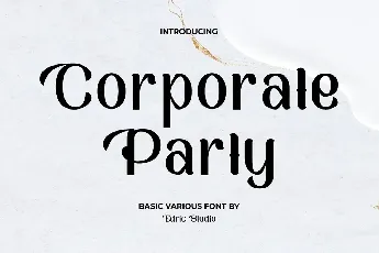 CorporatePartyDemo font