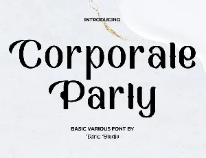 CorporatePartyDemo font