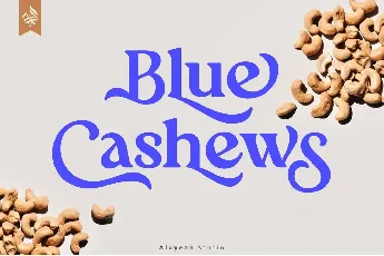 Blue Cashews font