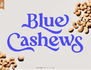 Blue Cashews font