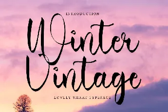 Winter Vintage font