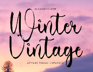 Winter Vintage font