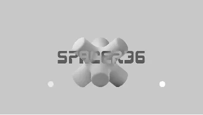 Spacer36 font