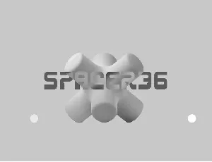 Spacer36 font