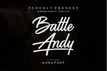 Battle Andy Script font