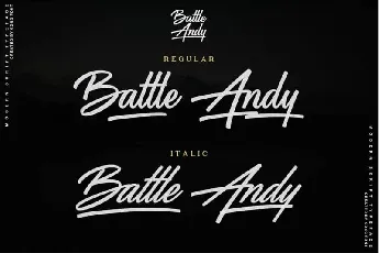 Battle Andy Script font