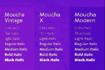 Moucha Family font