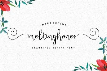 Meltinghones Calligraphy Script font