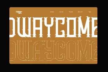 Dwaycome DEMO font