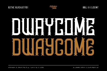 Dwaycome DEMO font