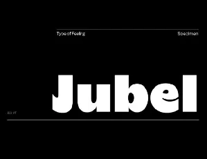 Jubel font