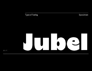 Jubel font