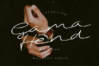 Gama Hend Script font