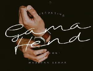 Gama Hend Script font