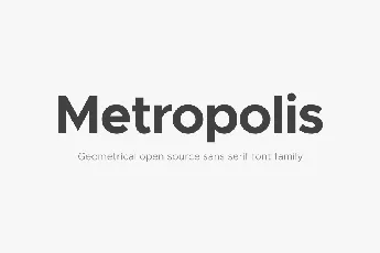 Metropolis font