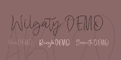 Wilgaty DEMO font