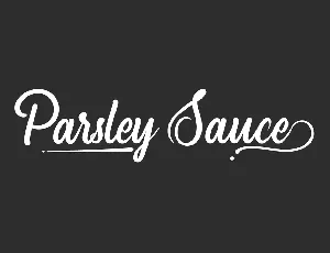 Parsley Sauce Demo font