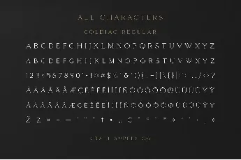 Coldiac Free font