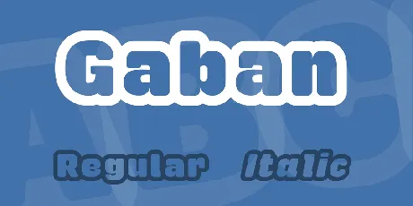 Gaban font