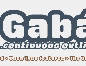 Gaban font