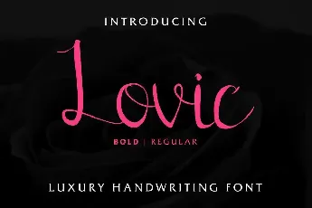 Lovic Demo font