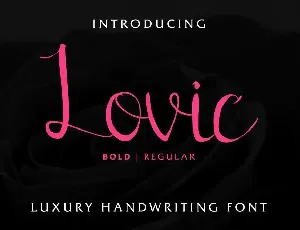 Lovic Demo font