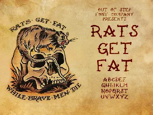 Rats Get Fat font