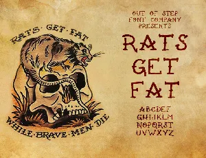 Rats Get Fat font