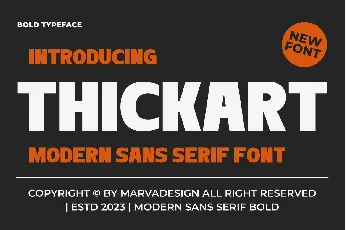 Thickart font