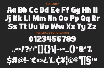 Thickart font