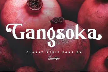 Gangsoka Classy Serif font