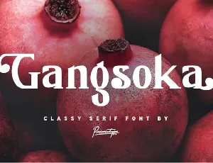 Gangsoka Classy Serif font