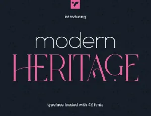 Modern Heritage font