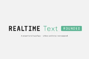 Realtime Text Rounded font