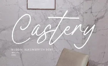 Castery Signature font