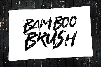 BAMBOO BRUSH font