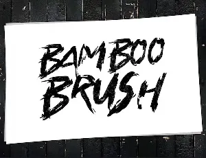 BAMBOO BRUSH font