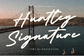 Huntley Signature font