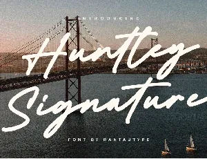 Huntley Signature font