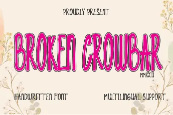 Broken Crowbar font