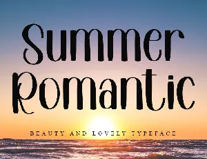 Summer Romantic font