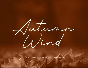 Autumn Wind font